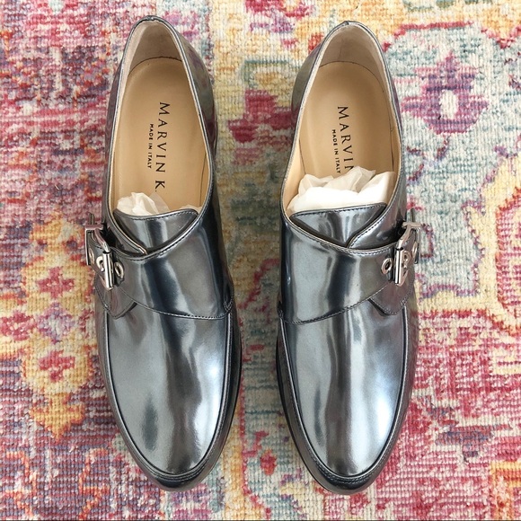 ✨SOLD✨AQUATALIA METALLIC PUSH PLATFORM MONK LOAFER - Picture 3 of 8